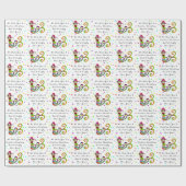 私達は創造的なクリスマスの人魚を望みます ラッピングペーパー (フラット)