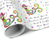 私達は創造的なクリスマスの人魚を望みます ラッピングペーパー (ロールコーナー)