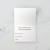 私達は動きました! 引っ越し祝いパーティーの招待 招待状 (内部)