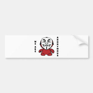 私達は匿名です バンパーステッカー
