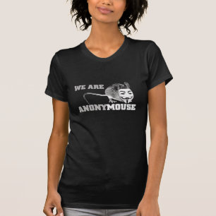 私達は匿名anonyマウス-です tシャツ