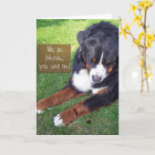 私達は友人です! カード (黄色い花)