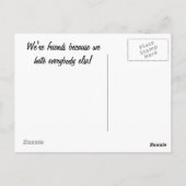 私達は友達… ポストカード (裏面)