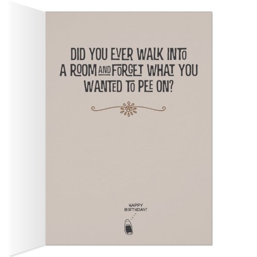 "私達は古い"猫好きの誕生日を得たにちがいありません (内側 (右))