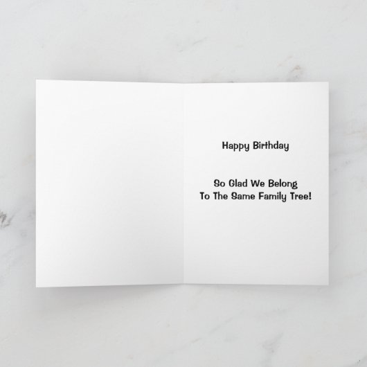 私達は同じ系譜の誕生日のユーモアに属します カード (内部)