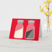 私達は塩およびコショウの挨拶状のように一緒に行きます カード (黄色い花)