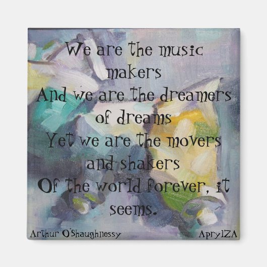 私達は夢の夢みる人です マグネット (正面)