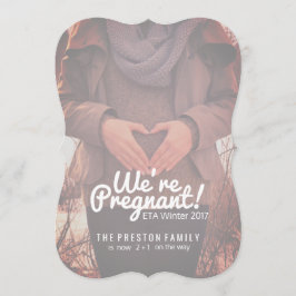 私達は妊娠したカスタマイズ妊娠の発表です 案内状