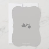 私達は妊娠したカスタマイズ妊娠の発表です 案内状 (裏面)