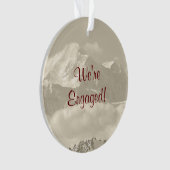 私達は婚約のための婚約したな記念品です オーナメント (正面)
