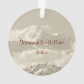 私達は婚約のための婚約したな記念品です オーナメント (裏面)