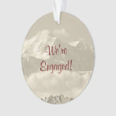 私達は婚約のための婚約したな記念品です オーナメント (正面)