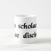 私達は学校のために、生命の間ない学びます コーヒーマグカップ (中央)