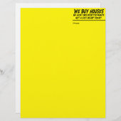 私達は家の黄色い手紙の頭部を買います レターヘッド (正面/裏面)