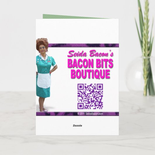 私達は彼を保ってもいいですか。 [おもしろいな挨拶状] カード (裏面)