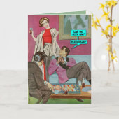 私達は彼を保ってもいいですか。 [おもしろいな挨拶状] カード (黄色い花)