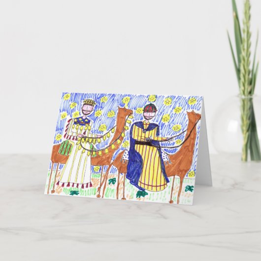 私達は彼を崇拝するためにクリスマスカード来ました シーズンカード (正面)