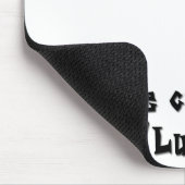 私達は彼を"幸運な"マウスパッドと電話します マウスパッド (コーナー)