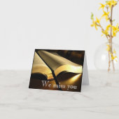 私達は恋しく思います! カード (黄色い花)