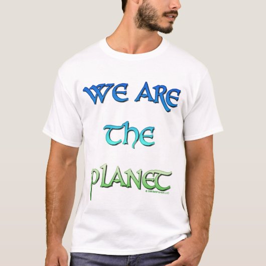 私達は惑星のTシャツです Tシャツ (正面)
