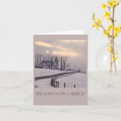 私達は教会で恋しく思いました カード (黄色い花)