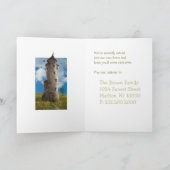 私達は新しい家|のファンタジーの村に動きました 案内状 (内部)