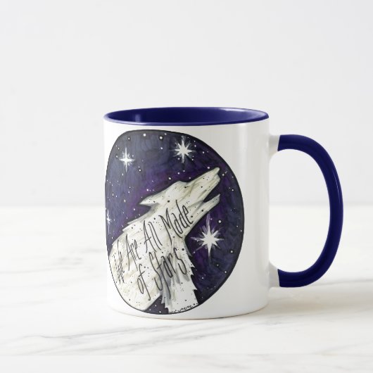 "私達は星のすべて作りました"のマグです マグカップ (右)