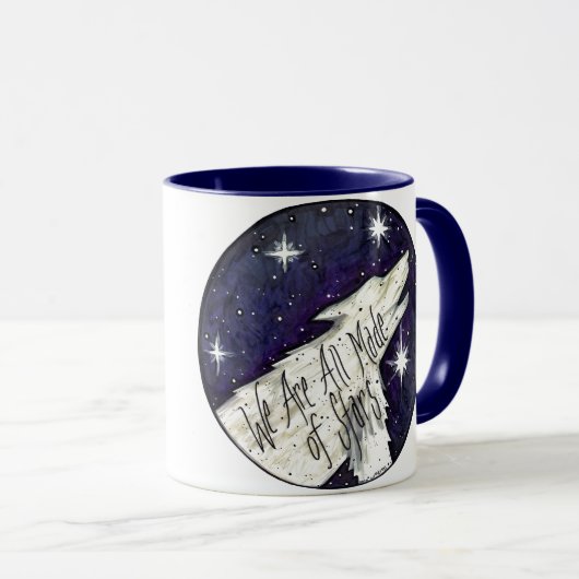 "私達は星のすべて作りました"のマグです マグカップ (正面右)