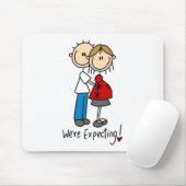 私達は期待しています! 妊娠した棒の姿のマウスパッド マウスパッド (マウス)