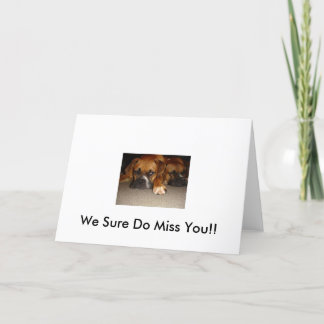 私達は本当に恋しく思います!! カード