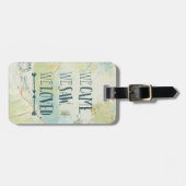 私達は来ました、私達は見ました、私達は引用文および地図を愛しました ラゲッジタグ (正面横)