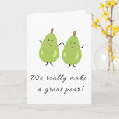 私達は梨を作素晴らしる カード (黄色い花)