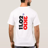 私達は楽しみません Tシャツ (裏面)