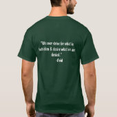 "私達は欲求w禁止されるものがのために努力し、 tシャツ (裏面)