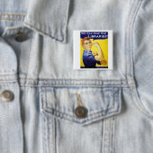 私達は正方形のバッジそれをしてもいいです 缶バッジ (インサイチュ)