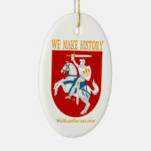 私達は歴史を作ります セラミックオーナメント (右)