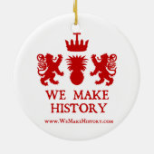 私達は歴史を作ります セラミックオーナメント (裏面)