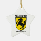 私達は歴史を作ります セラミックオーナメント (右)