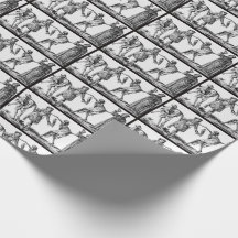 "私達は死"の黒いペストの包装紙と踊ります