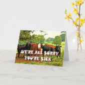 私達は残念なあなたは病人、カードです カード (黄色い花)