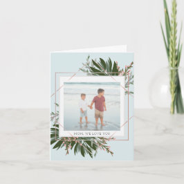 私達は母の日の花のパーソナライズな写真愛します シーズンカード