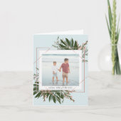 私達は母の日の花のパーソナライズな写真愛します シーズンカード (正面)