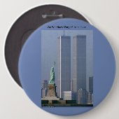 私達は決して忘れません!  9-22-2001ボタン 缶バッジ (正面&裏面)