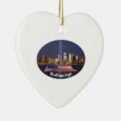 私達は決して9-11捧げ物を忘れません セラミックオーナメント (右)