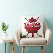 私達は流暢なホッケーのカナダのユーモアの枕を話します クッション (椅子)