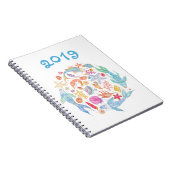 私達は海を愛します! 2019年のデザインのノート ノートブック (右側)