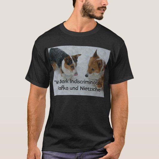 私達は無差別に吠えます Tシャツ (正面)