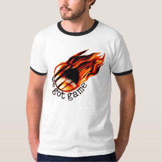 私達は燃えるような野球のゲームを得ました Tシャツ