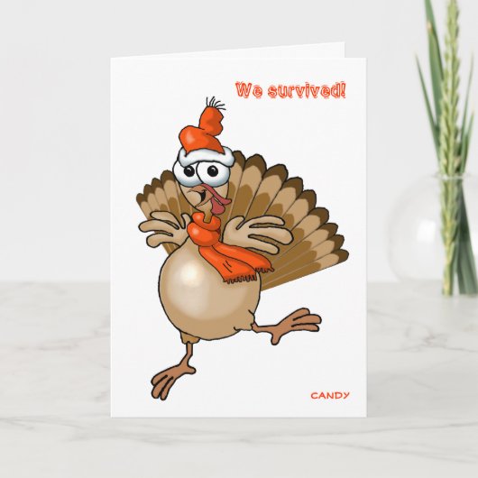 私達は生き延びました! 明けましておめでとう シーズンカード (正面)