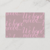 私達は田舎ヒツジカードに動きました 名刺 (裏面)